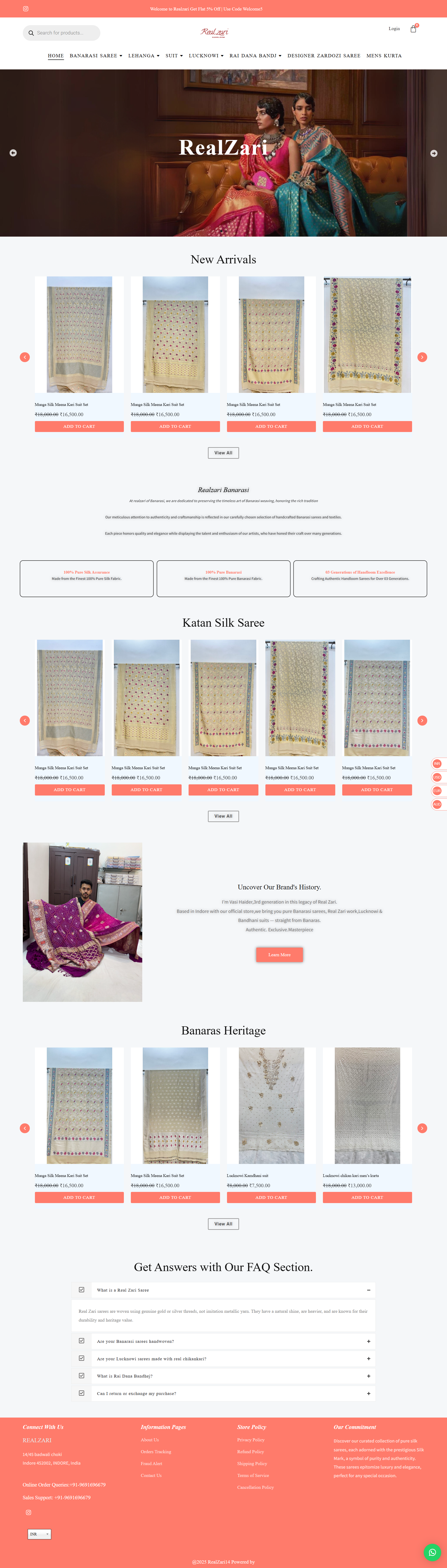RealZari E-Commerce Portfolio